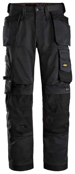 AllroundWork, Pantalon+ en tissu extensible avec poches holster et coupe large 